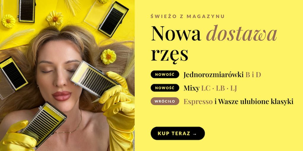 Nowa dostawa rzęs YARNA – jednorozmiarówki B i D, mixy, Espresso